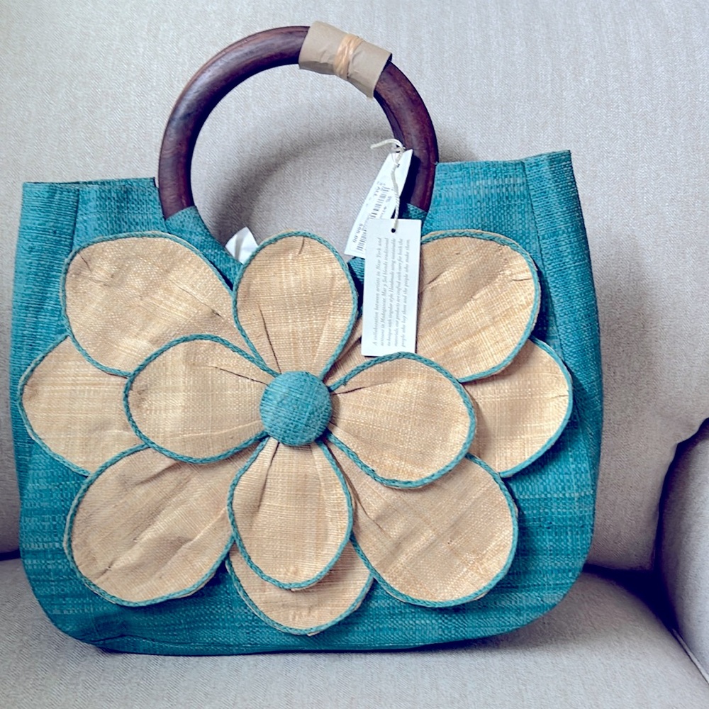 Guadeloupe Flower Tote by Mar Y Sol handbag.